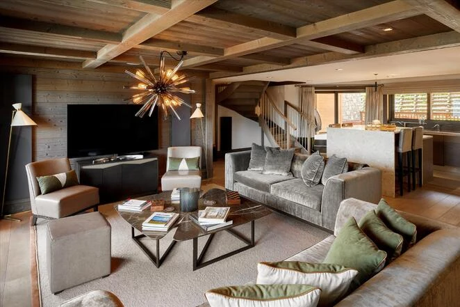 An outstanding four bedroom penthouse for sale in Courchevel 1850.