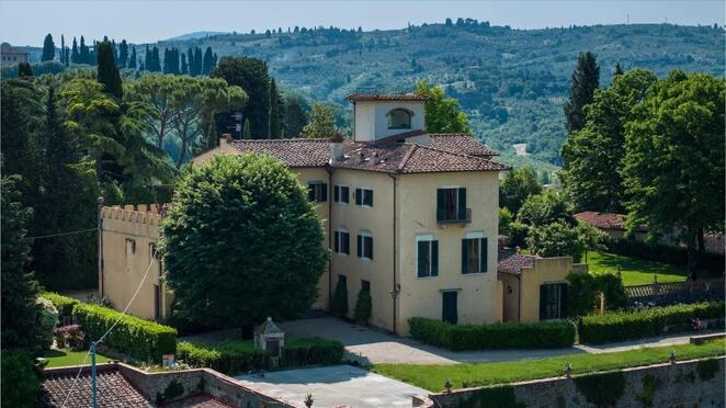 A portion of a stunning villa for sale in gorgeous countryside near the historic city of Florence.