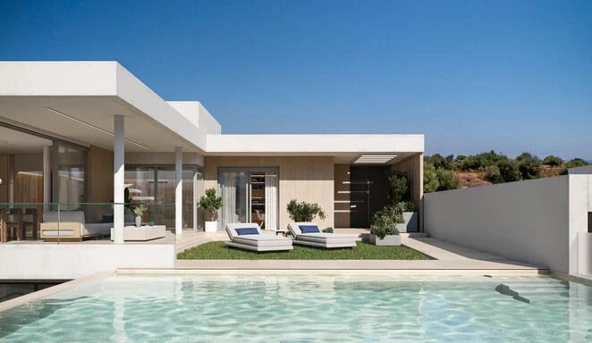 New modern style 4-bedroom villa in the west of Estepona