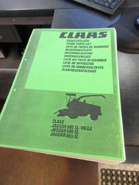 CLAAS Jaguar 695 varaosaluettelo/spare part list